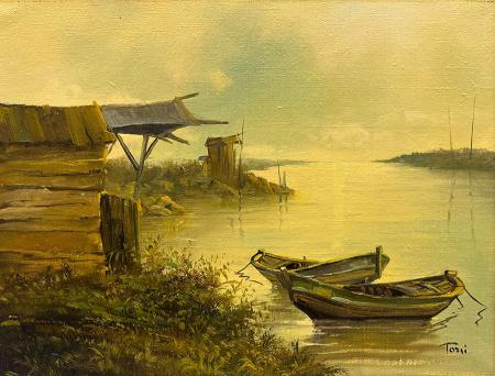 Art work by Luciano Torsi Il Calambrone  - oil canvas 